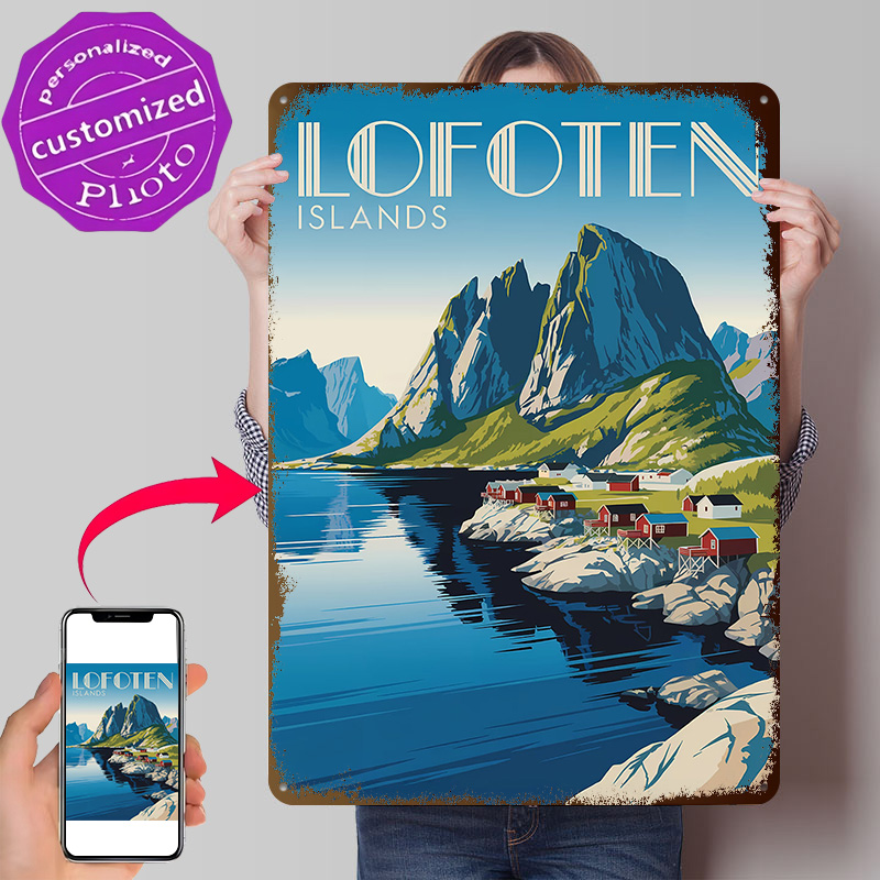 Retro Gaming Island - Affiche texturée imprimée en 3D Îles