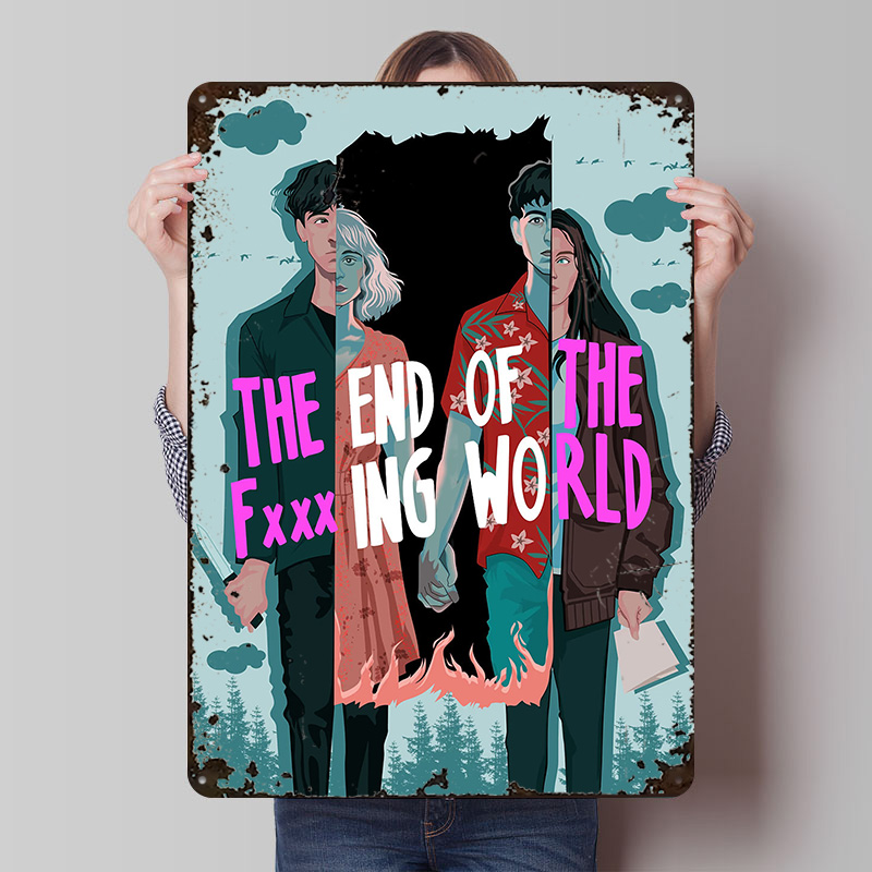 World Of Retro Gaming - Affiche 'Fin du Monde' Personnalisée, Plaque