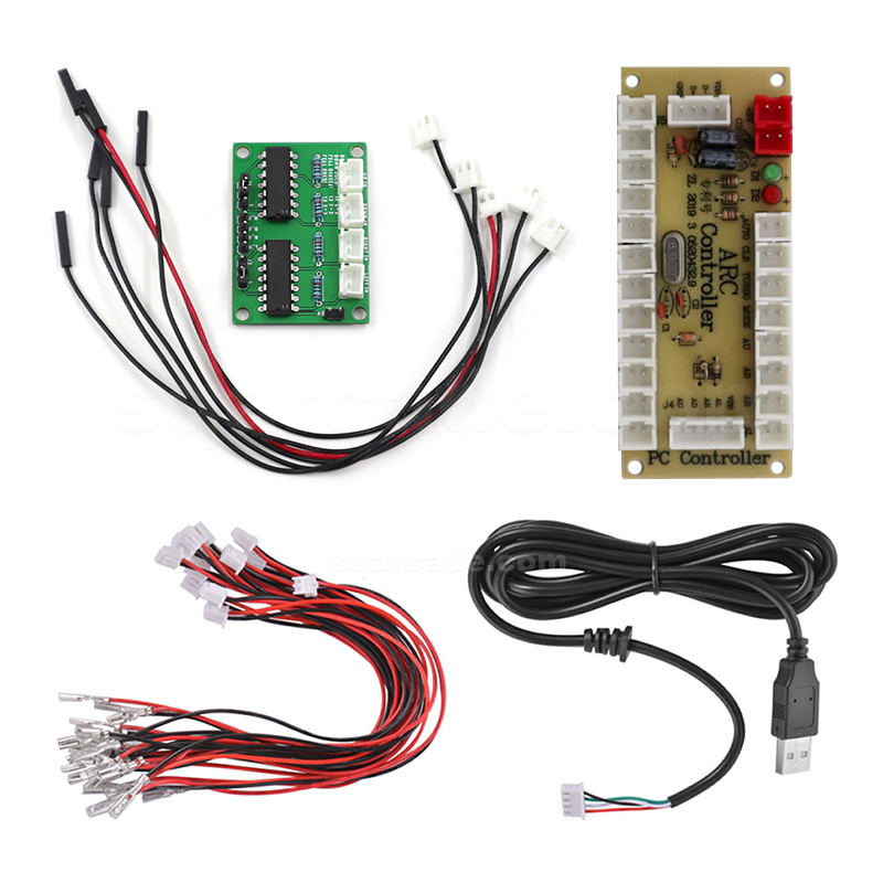 Arcade Button Kit - Joystick d'arcade de style Hitbox, contrôleur