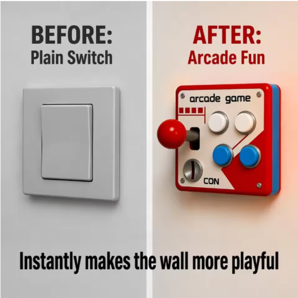 Game Retro Gaming - Cache-prise de joystick rétro pour borne