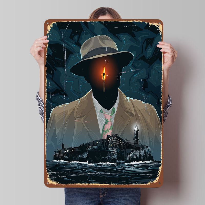 Retro Gaming Island - Affiche imprimée The Island, Art mural