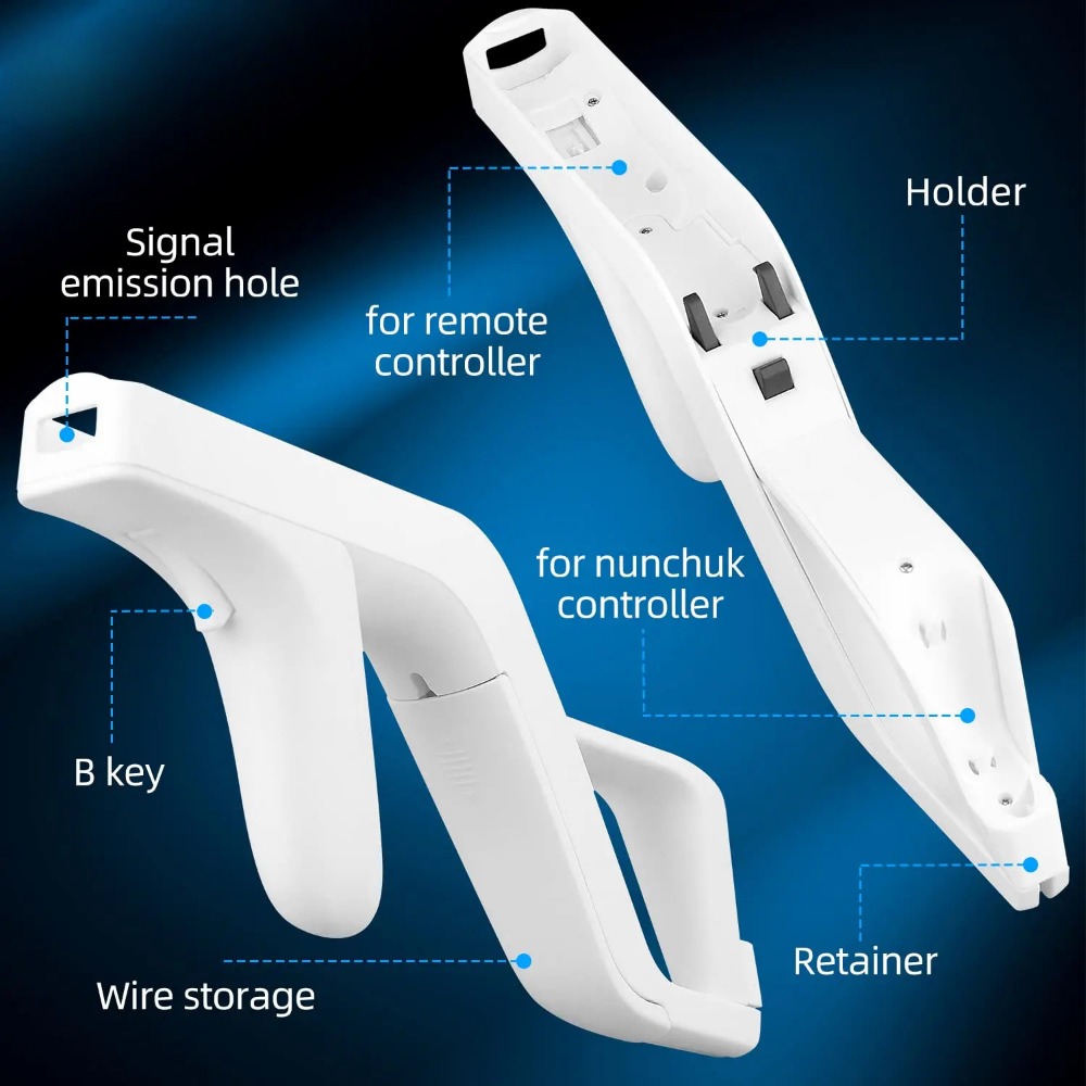 Retro Gaming Gun - 1 pièces détachable pour Wii Zapper