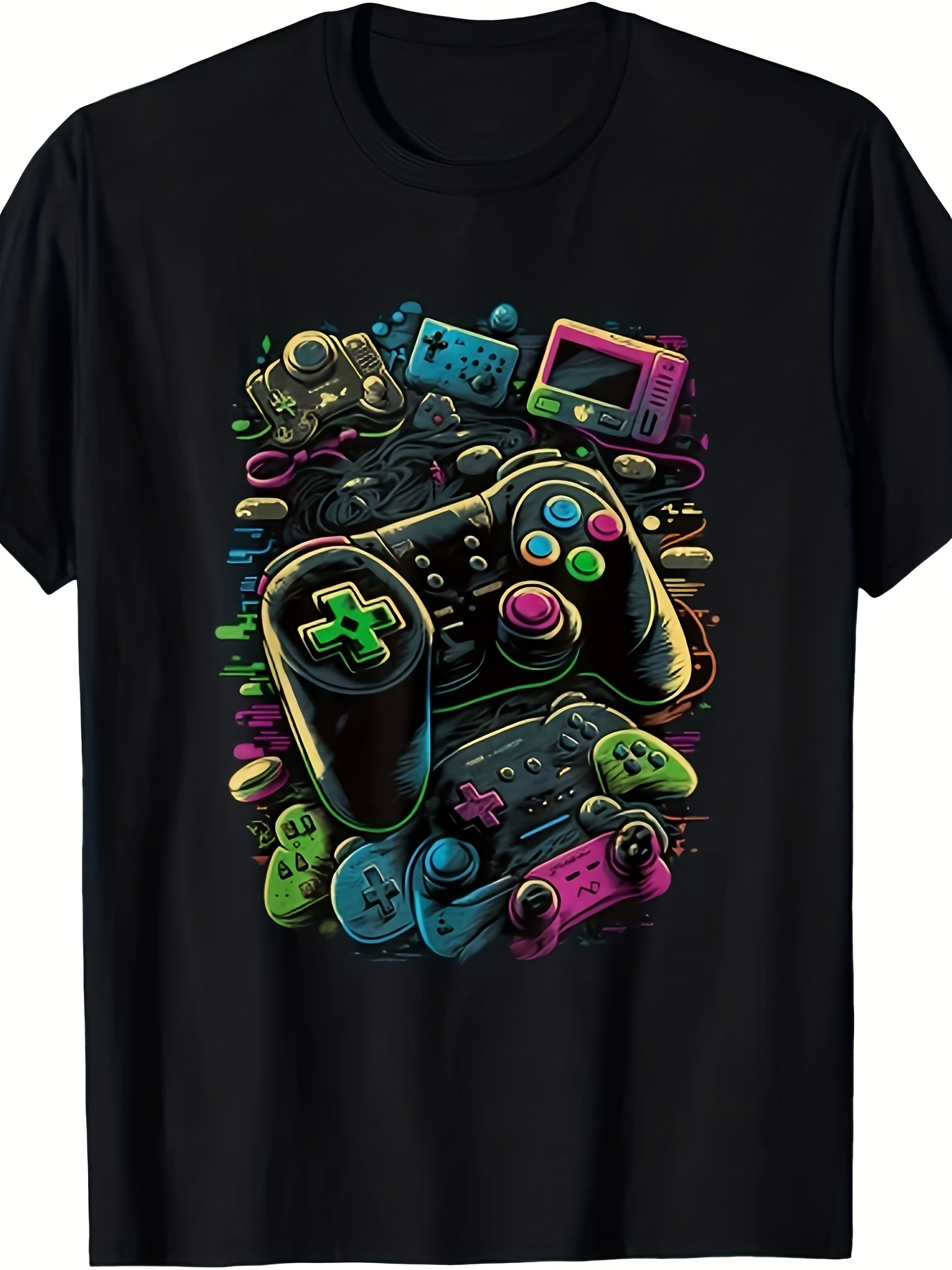 Retro Gaming Icons - T-shirt unisexe pour homme avec motif