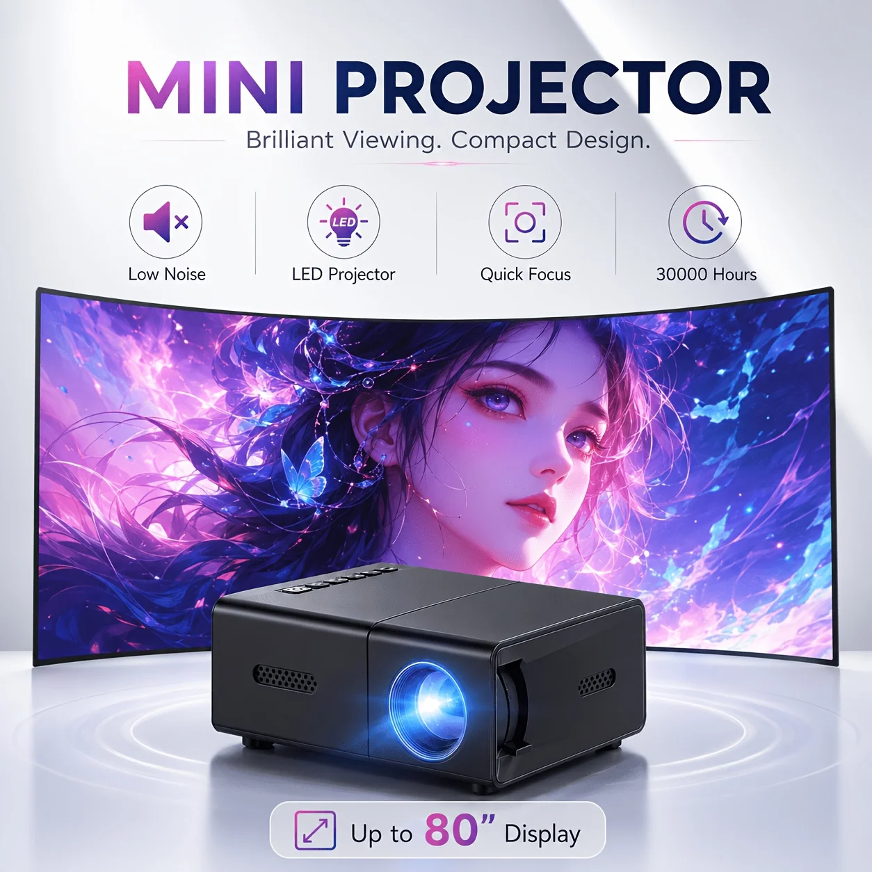 Mini projecteur portable, comp - Retro Gaming Projector avis et prix