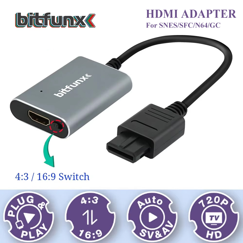 Bitfunx – adaptateur vidéo 720 - Retro Handheld Console avis et prix