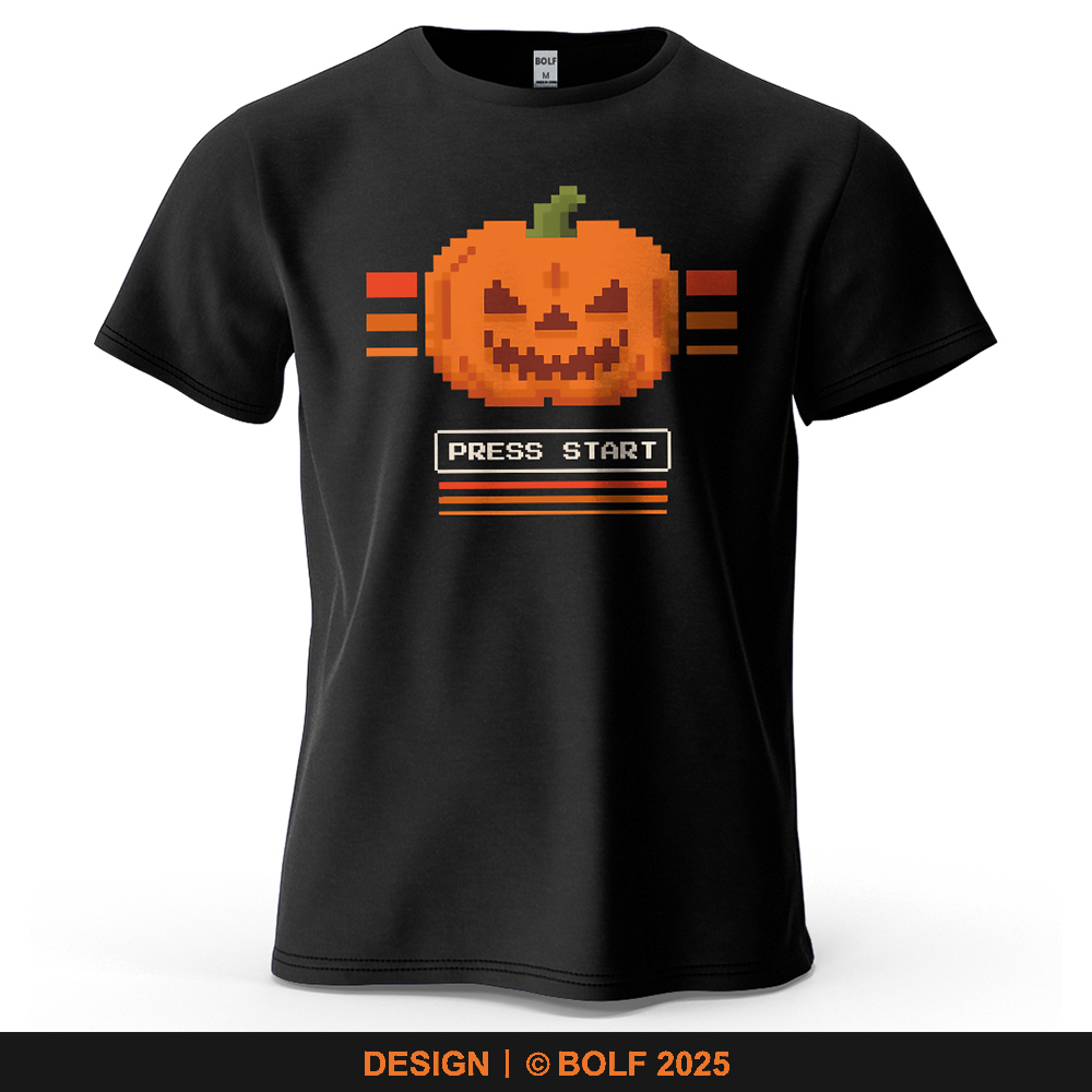 Halloween citrouille imprimé h - Retro Gaming Event avis et prix