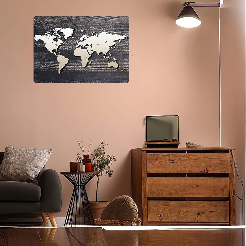 Affiche métallique Carte du Mo - World Of Retro Gaming avis et prix