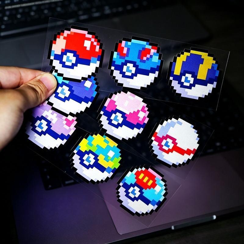 Autocollants Rétro Pixel Poke  - Retro Gaming Pokemon avis et prix