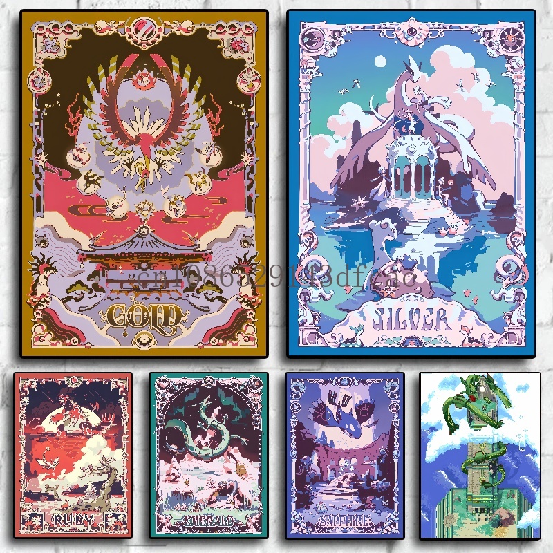 Affiche de dessin animé rétro  - Retro Gaming Pokemon avis et prix