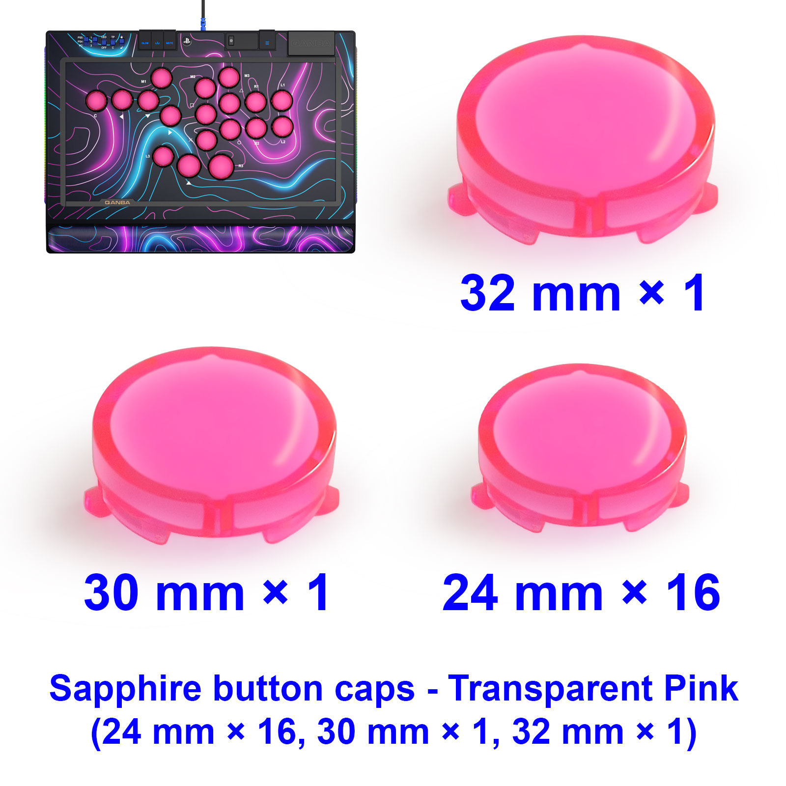 Capuchons de boutons QANBA SAP - Arcade Button Kit avis et prix