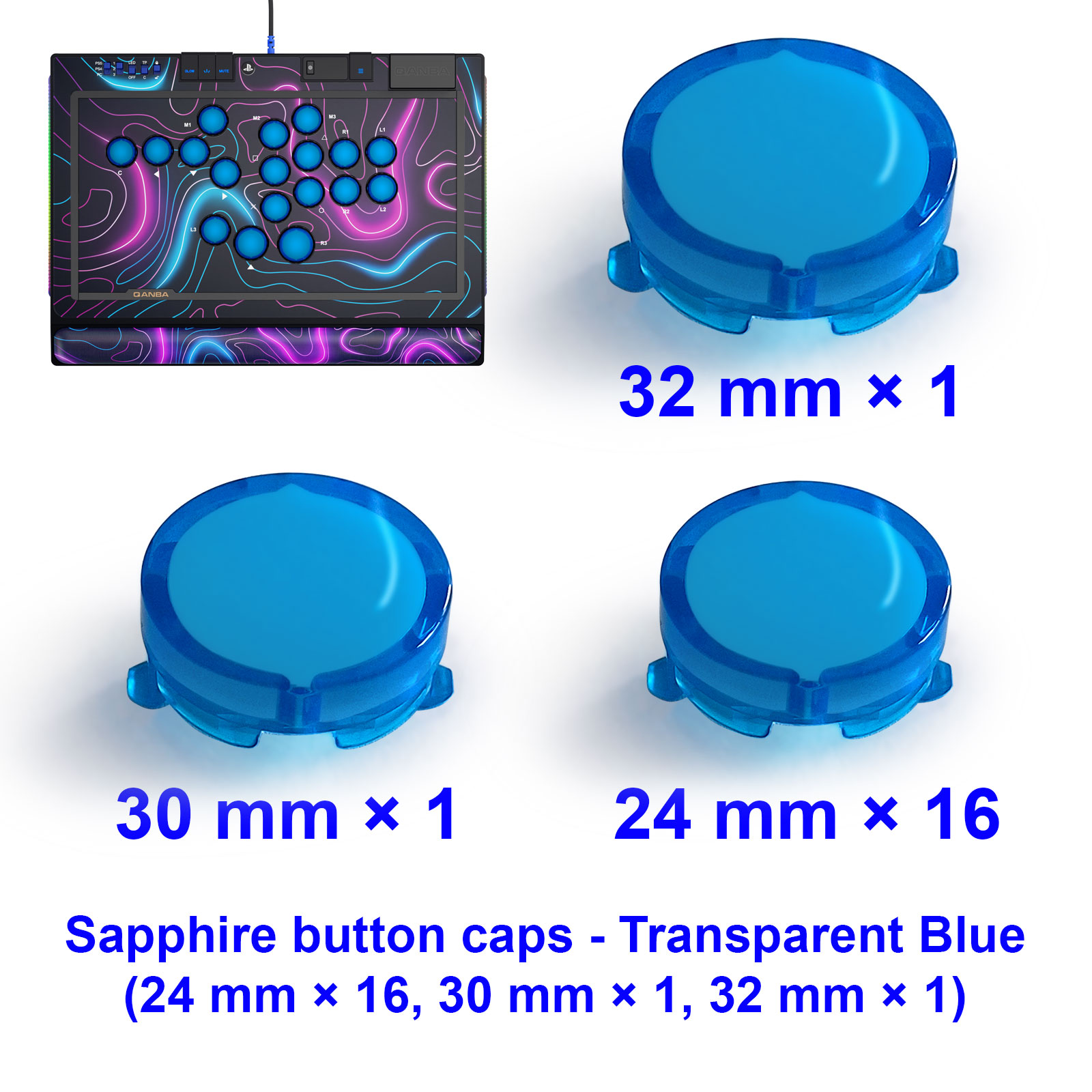 Capuchons de boutons QANBA SAP - Arcade Button Kit avis et prix