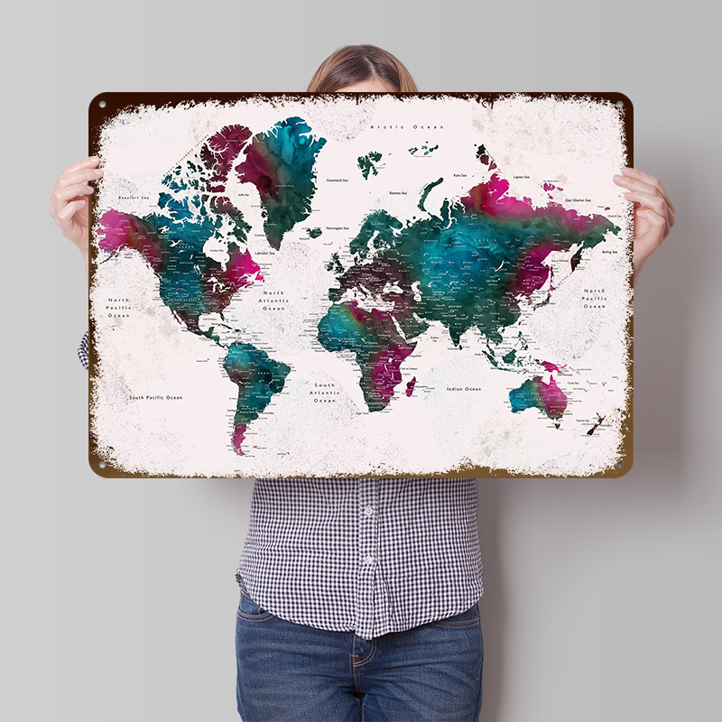 Carte du monde détaillée Iskha - World Of Retro Gaming avis et prix