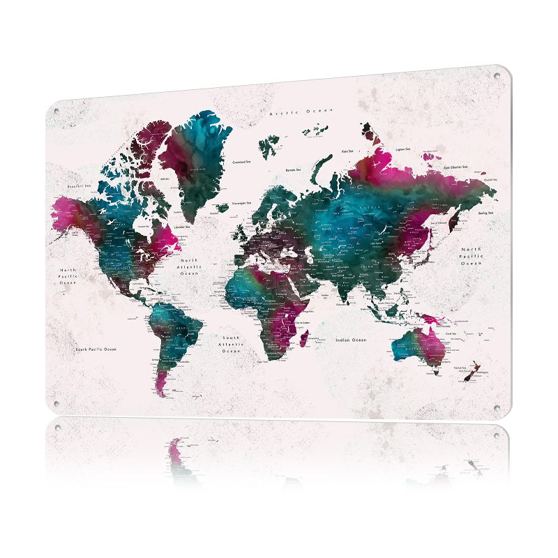 Carte du monde détaillée Iskha - World Of Retro Gaming avis et prix