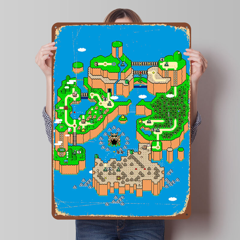 Affiche métallique personnalis - Retro Gaming Island avis et prix
