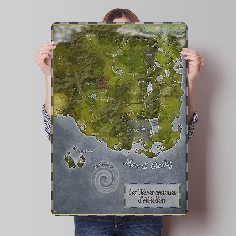 Abiollon Carte du Monde en Mét - World Of Retro Gaming avis et prix