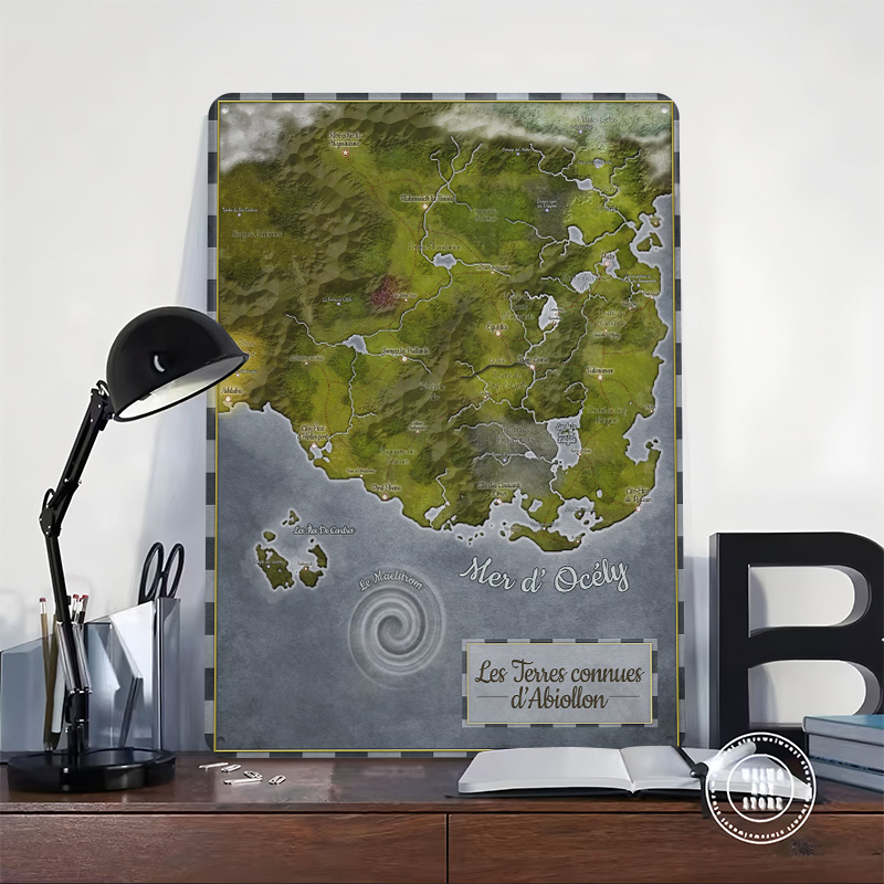 Abiollon Carte du Monde en Mét - World Of Retro Gaming avis et prix