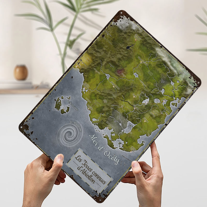 Abiollon Carte du Monde en Mét - World Of Retro Gaming avis et prix