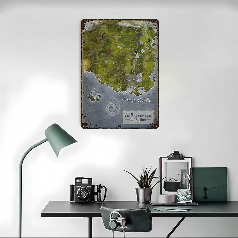 Abiollon Carte du Monde en Mét - World Of Retro Gaming avis et prix