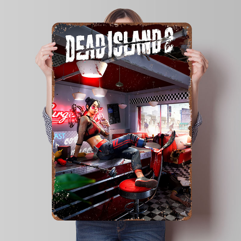Affiche d'art de jeu Dead Isla - Retro Gaming Island avis et prix