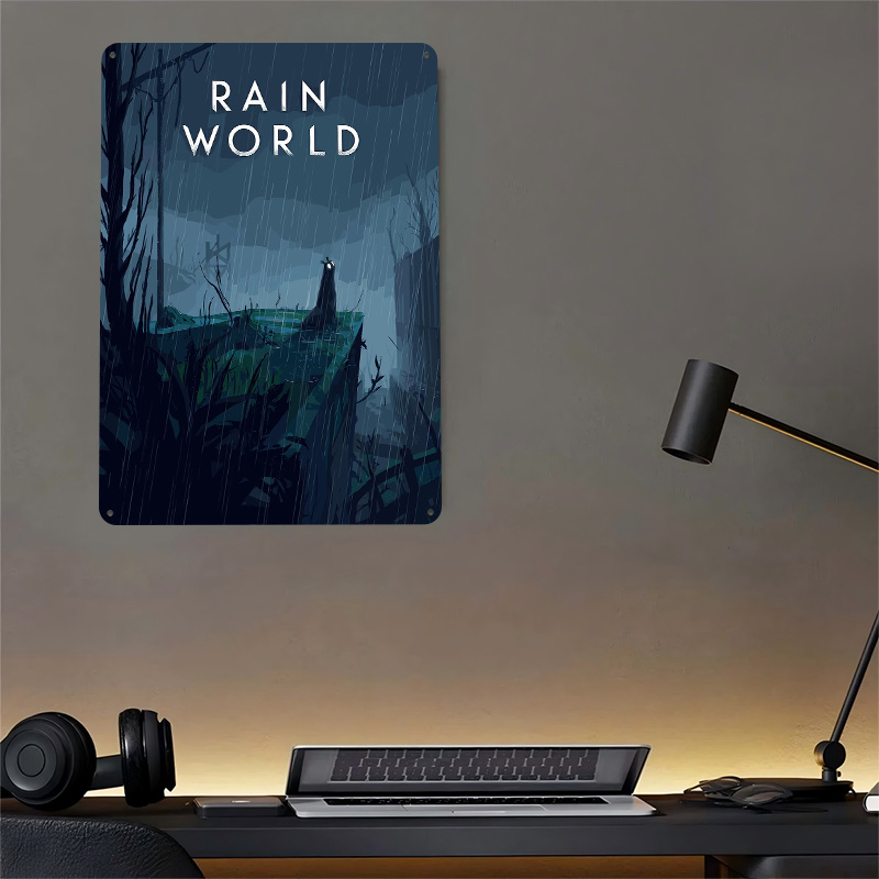 Affiche en métal Rain World Ga - World Of Retro Gaming avis et prix