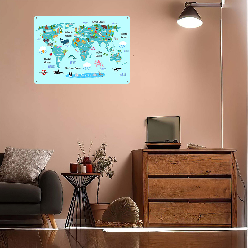 Affiche imprimée de la carte d - World Of Retro Gaming avis et prix