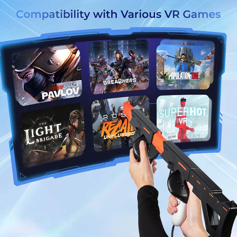 Jeux VR Gunstock pour Meta Que - Retro Gaming Gun avis et prix